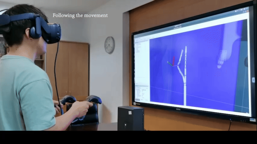 VR Based Tele-operated Surgical Robot System